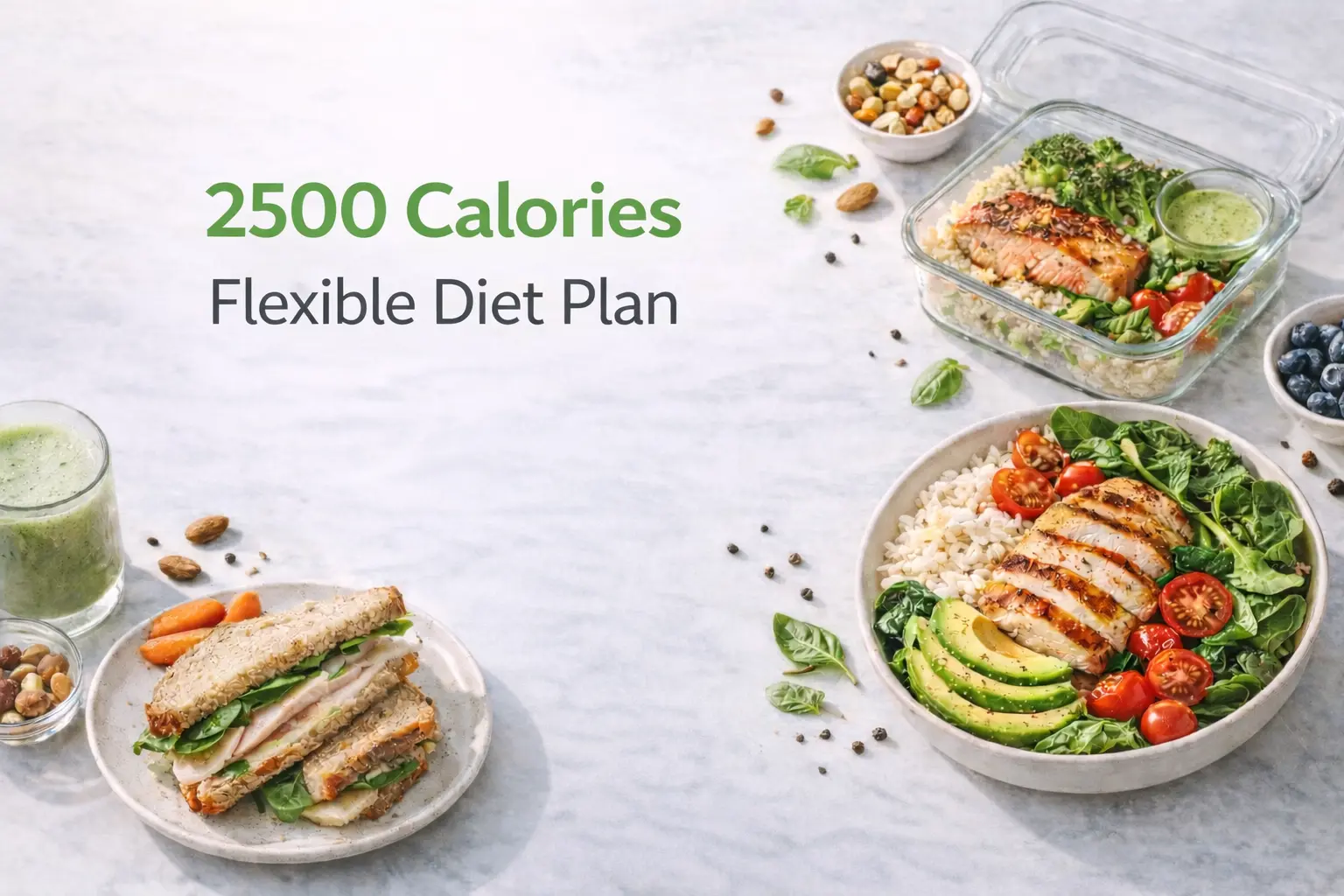 2500 Calories Flexible Diet Plan (2026)
