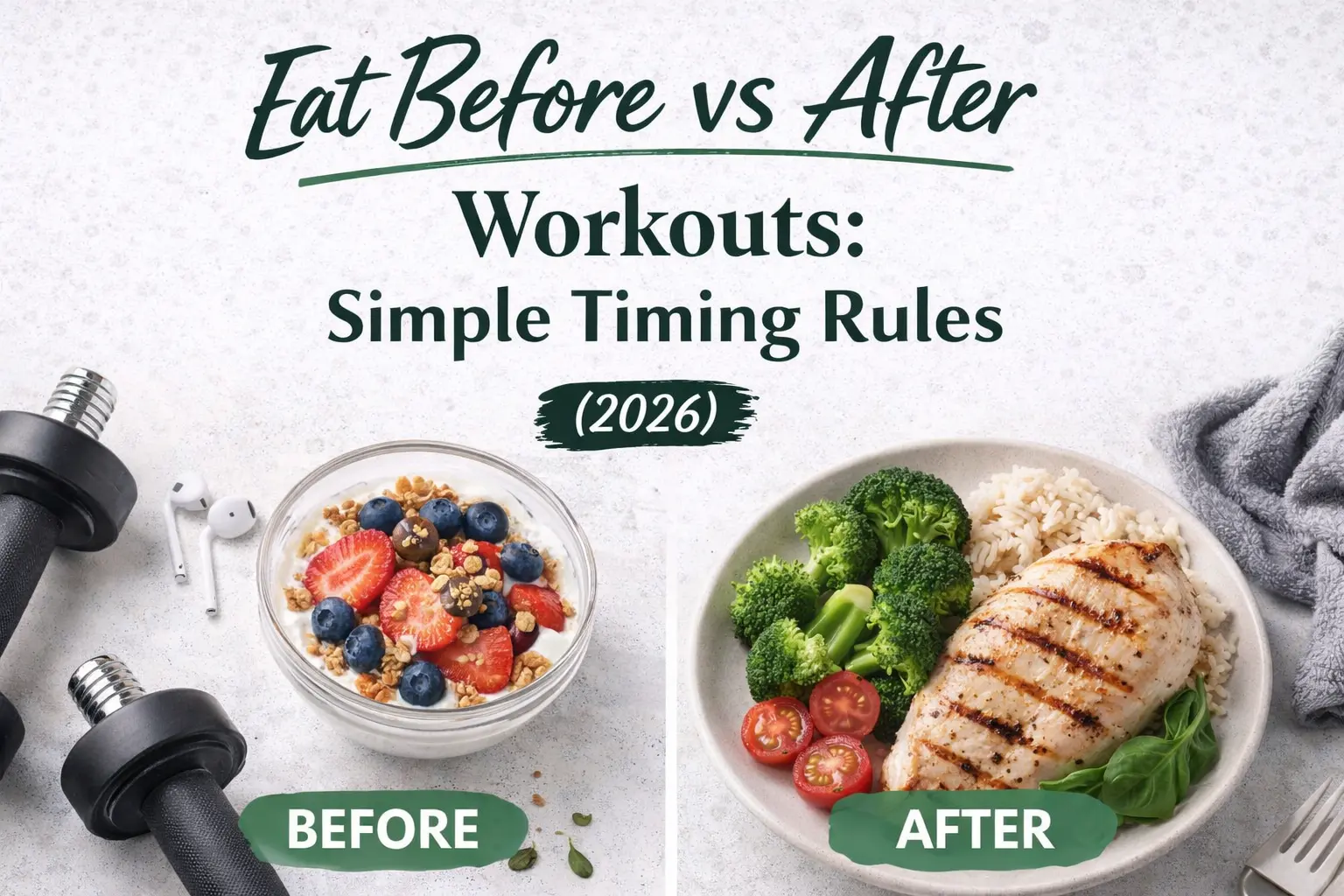 Eat Before vs After Workouts: Simple Timing Rules (2026)