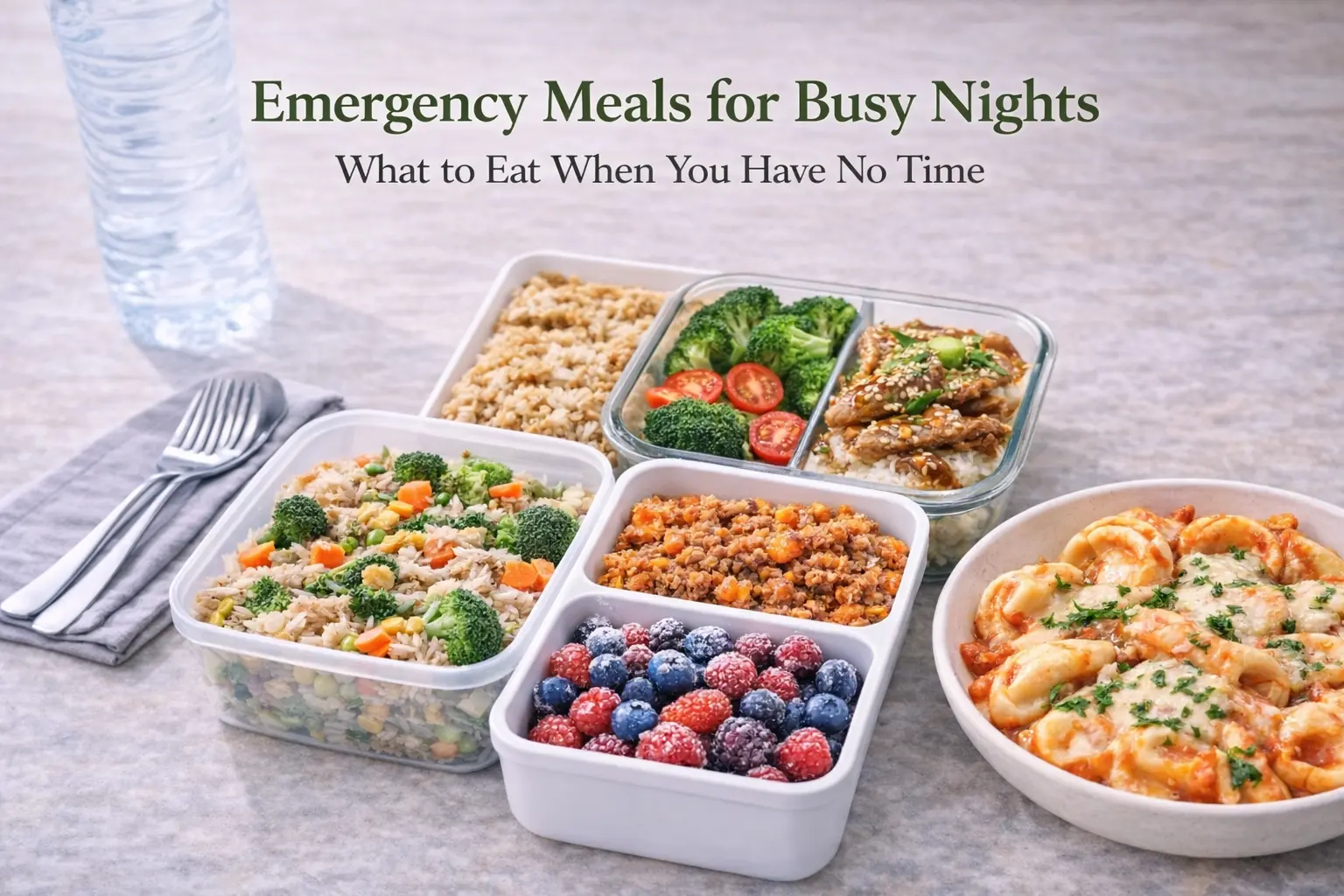 Emergency Meals for Busy Nights: What to Eat When You Have No Time (2026)