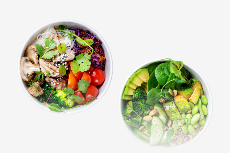Plant-forward meal plan ingredients